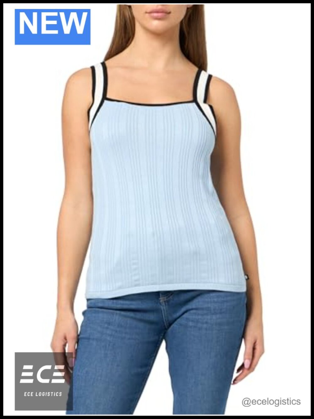Karl Lagerfeld Tank Classic Core Casual Pullover Sweater Long Sleeve Crew Neck